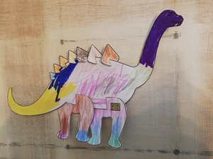 Bastel-Dino Familie Baumgart