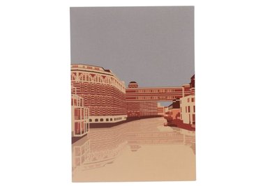 Leipzig-Postkarte „Buntgarnwerke“ – A6 Hochformat