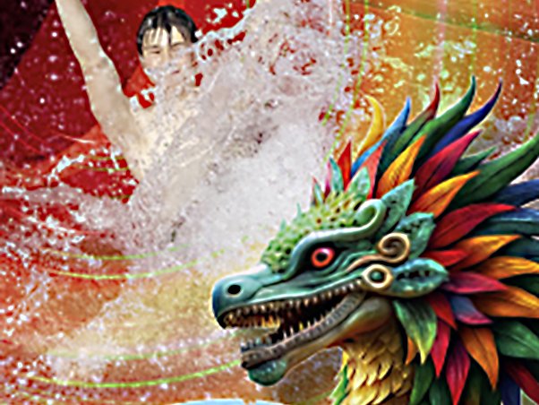 Neues Highlight im Maya mare ist die Reifenrutsche Kukulkan
