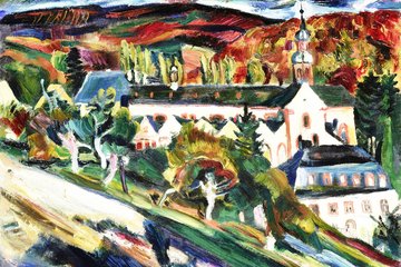 Ansicht des Klosters Ebersbach von Walter Jacob