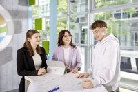Beratungsgespräch zur Ausbildung bei der Leipziger Messe