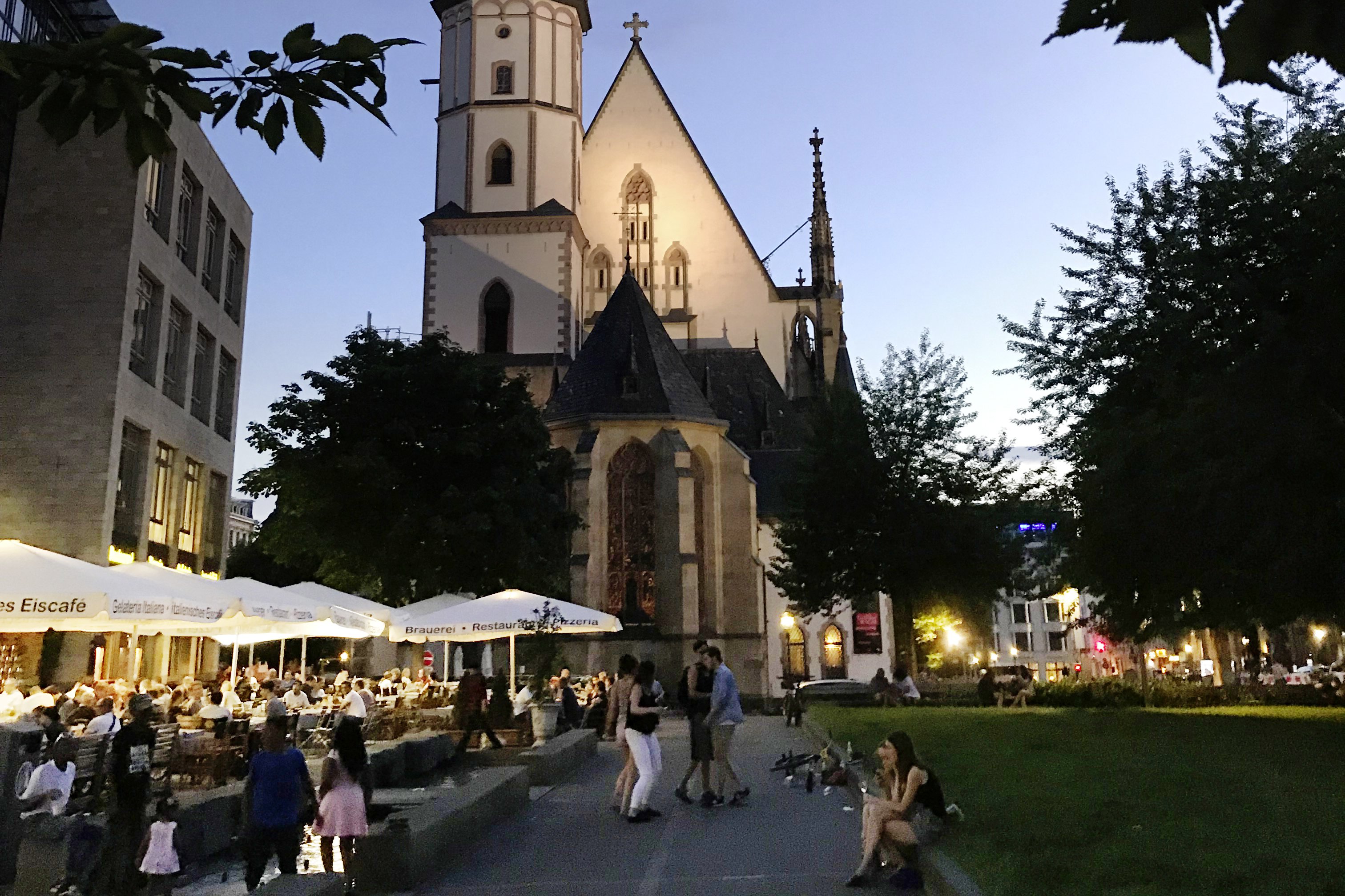 Sommerabend an der Thomaskirche