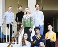 Rituale Ballett - Ballettchef Mario Schröder (oben links) mit seinen neuen Tänzern