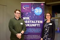 Dr. Grit Franke mit Nicolas Valentin Kunst (Vorsitzender Lehrlingsrat)