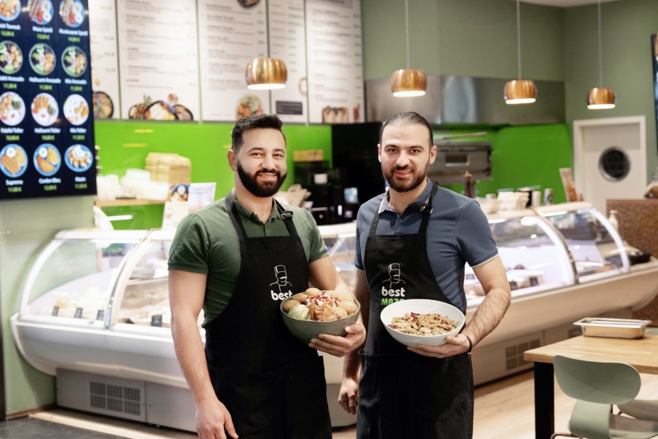 Karim (l.) und Zaher