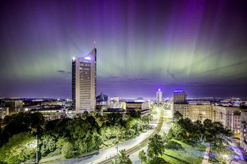 Polarlichter über Leipzig