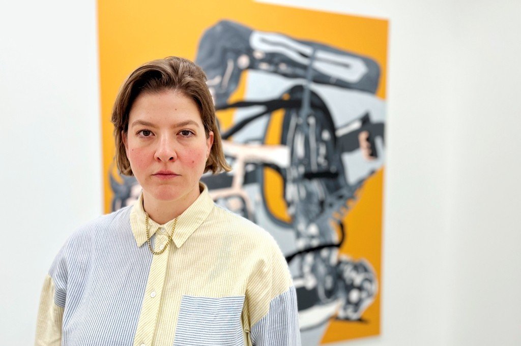 Die Malerin Jana Schröder setzt sich aktuell mit der Begegnung mit dem Fremden auseinander