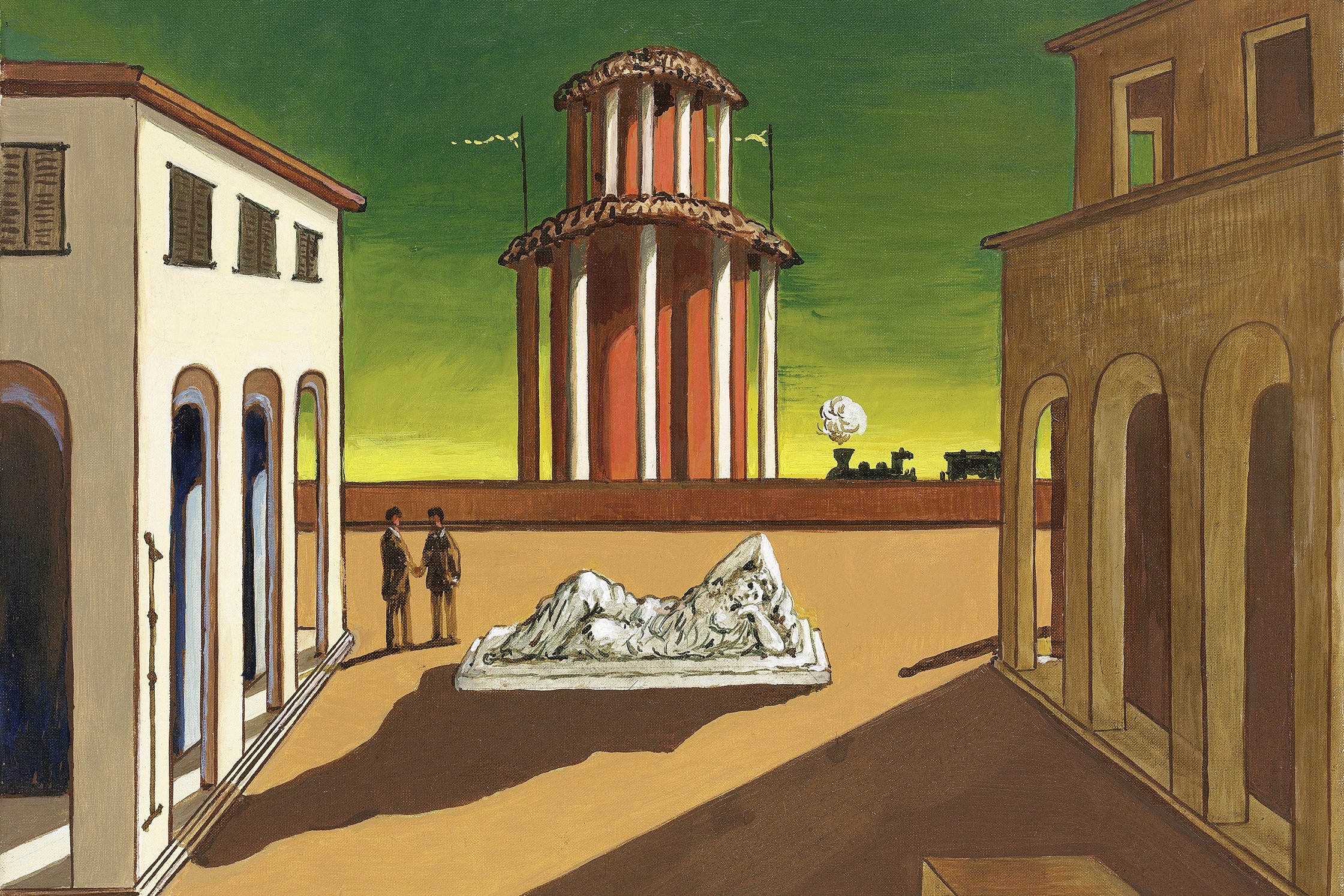 „Piazza d'Italia con Arianna“ von Giorgio de Chirico