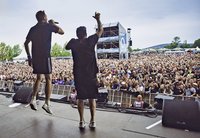 Neonschwarz auf dem Highfield Festival