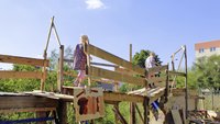 zusehen. ein Spielplatz 