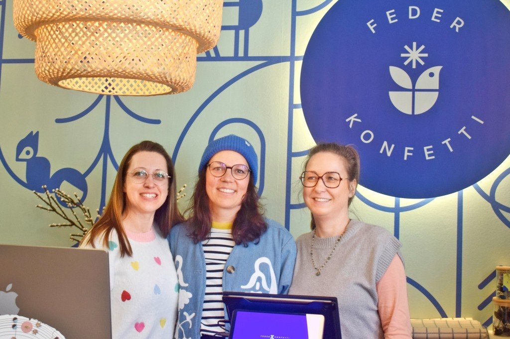 Geschäftsführerin Melanie Ellinger (r.) mit Jana Dubiel, die den Laden in Leipzig leitet