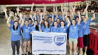 das Team der SSG Leipzig jubelt 