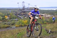 Anspruchsvolles Gelände beim Bike & Run
