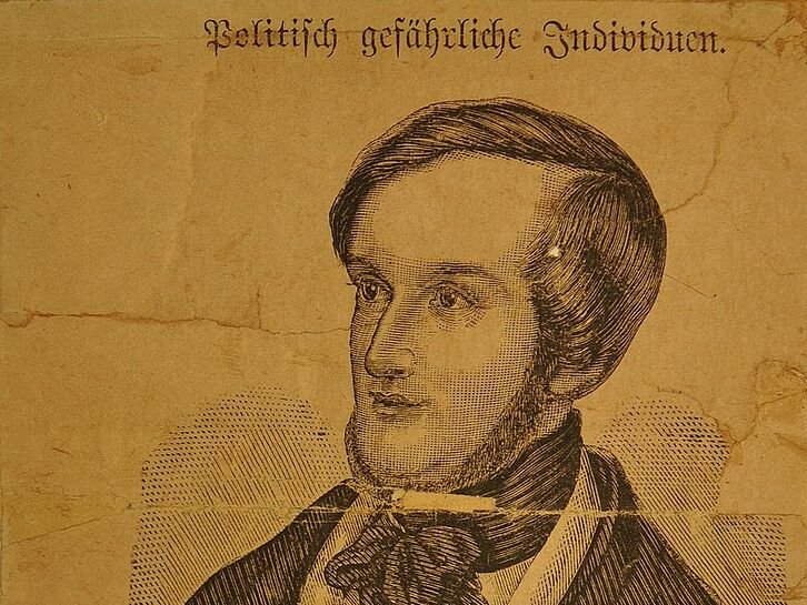 Ein Steckbrief gegen Wagner von 1853