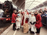 Ankunft des Weihnachtsmanns