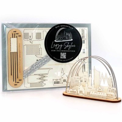 Leipzig Skyline Bastelkarte – normale Edition von RÅVARE