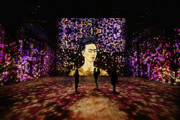 360-Grad-Projektion im Kunstkraftwerk