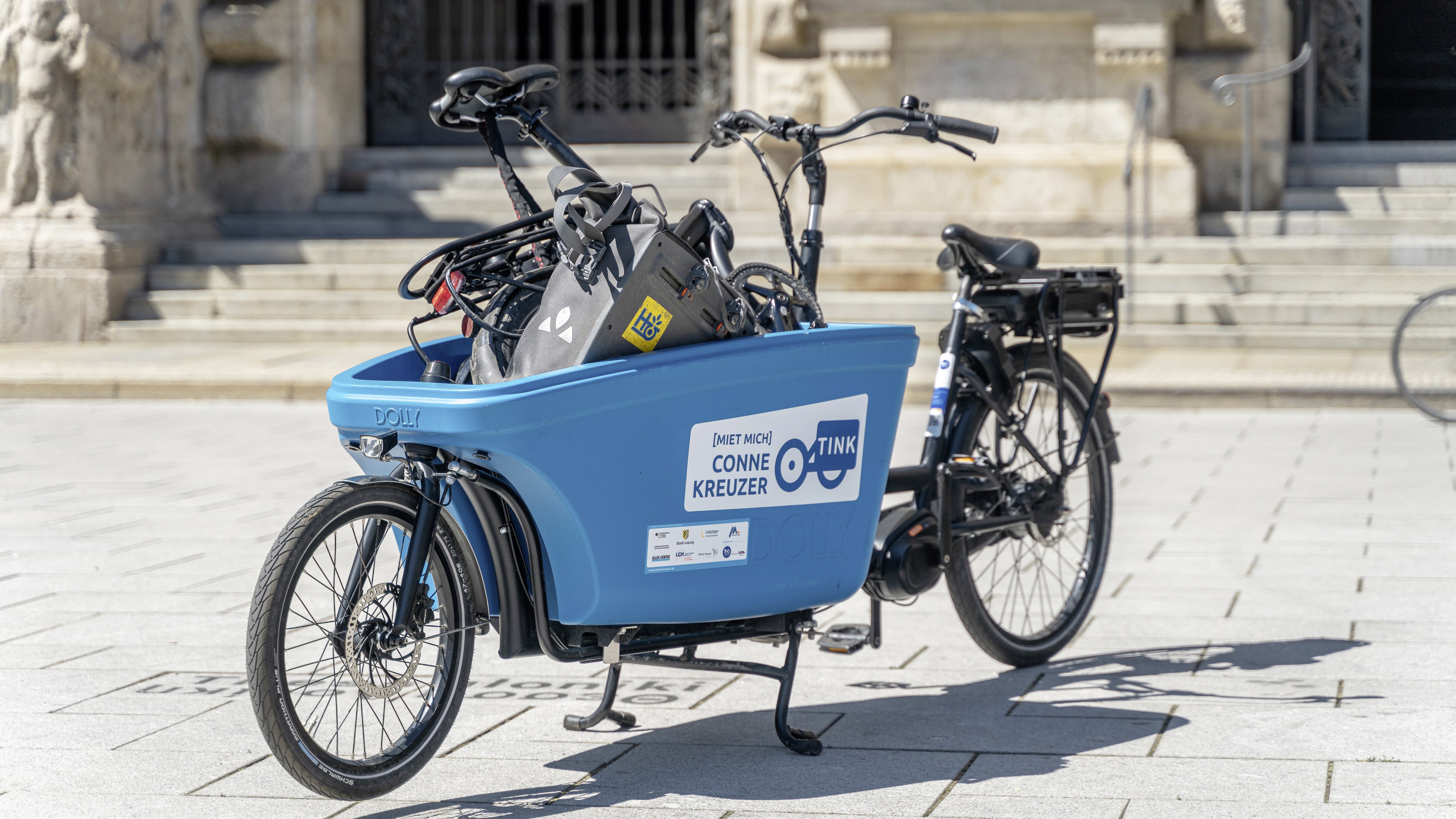 zusehen ist ein Lastenrad  