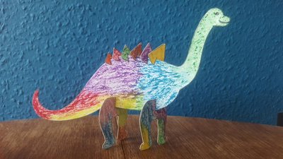 Bastel-Dino Familie Schlecht 