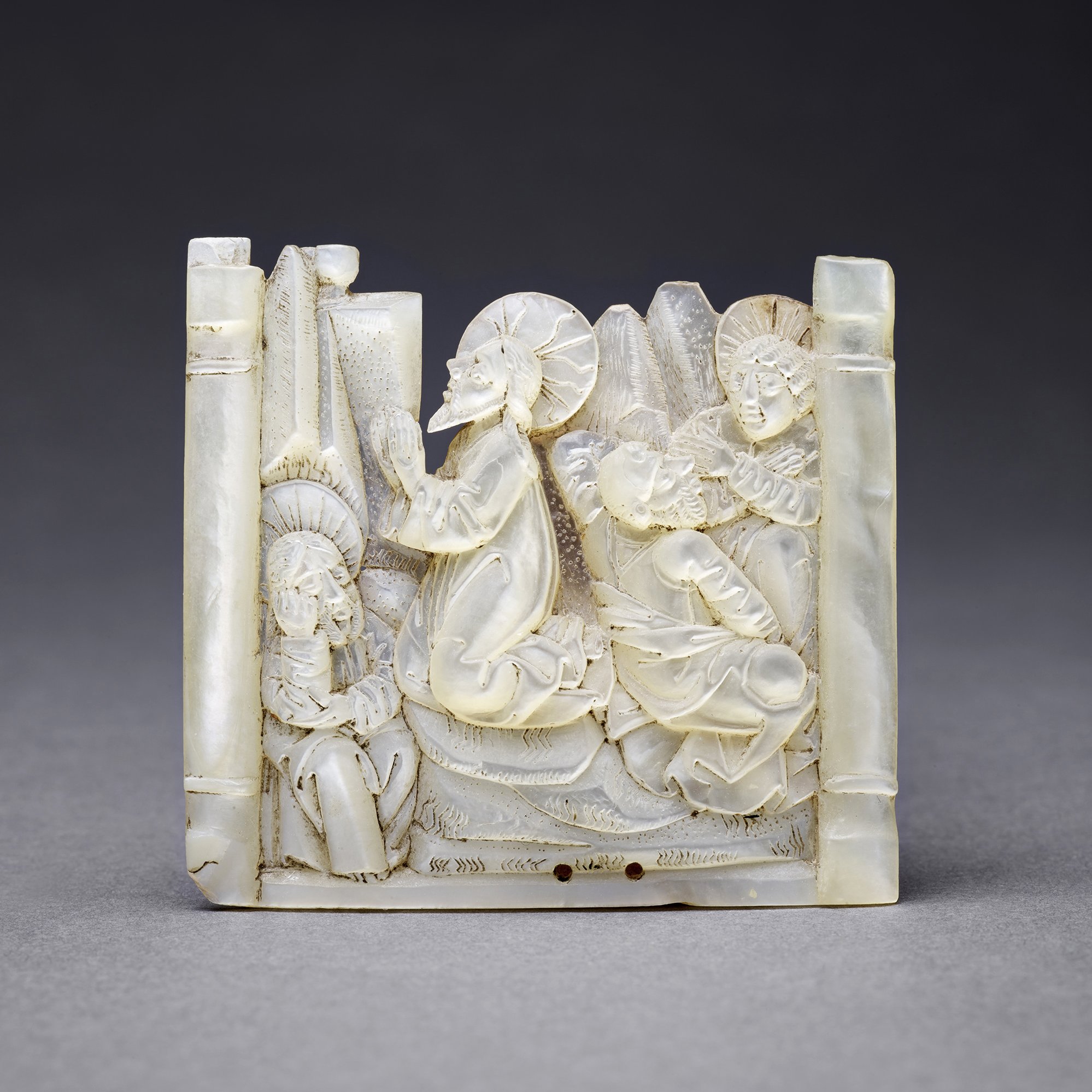 Das Perlmuttrelief „Christus am Ölberg“ aus dem Halleschen Heiltum ist eines der Schmuckstücke