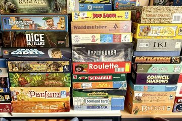 Brettspiel- Auswahl für Kenner – mehr als 3.000 verschiedene kann man in der Ludothek finden