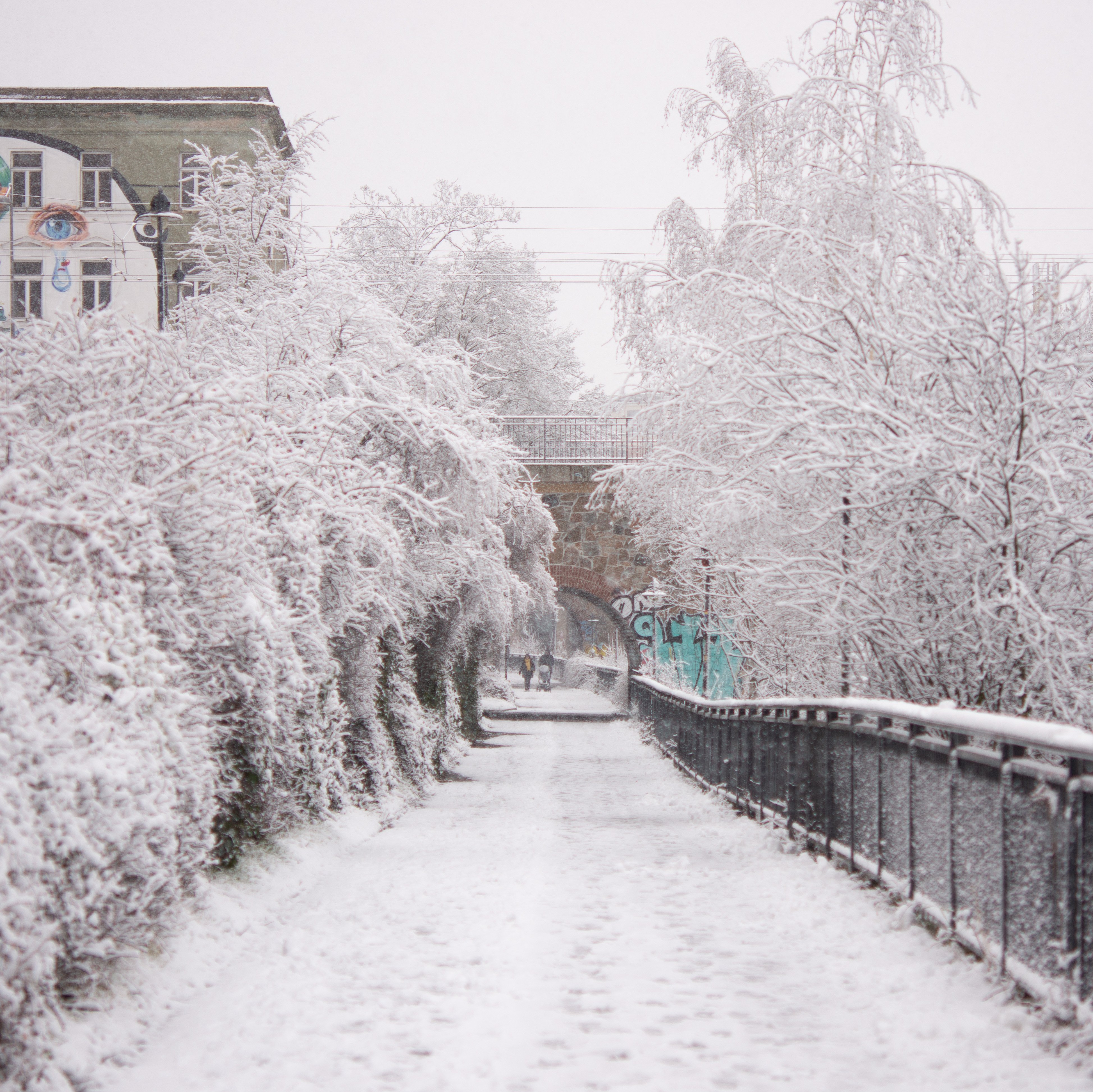 Der Karl-Heine-Kanal im Winter