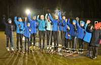 Die Biathlon-Trainingsgruppe der SB Blau-Weiß