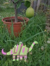 Bastel-Dino Familie Steckel