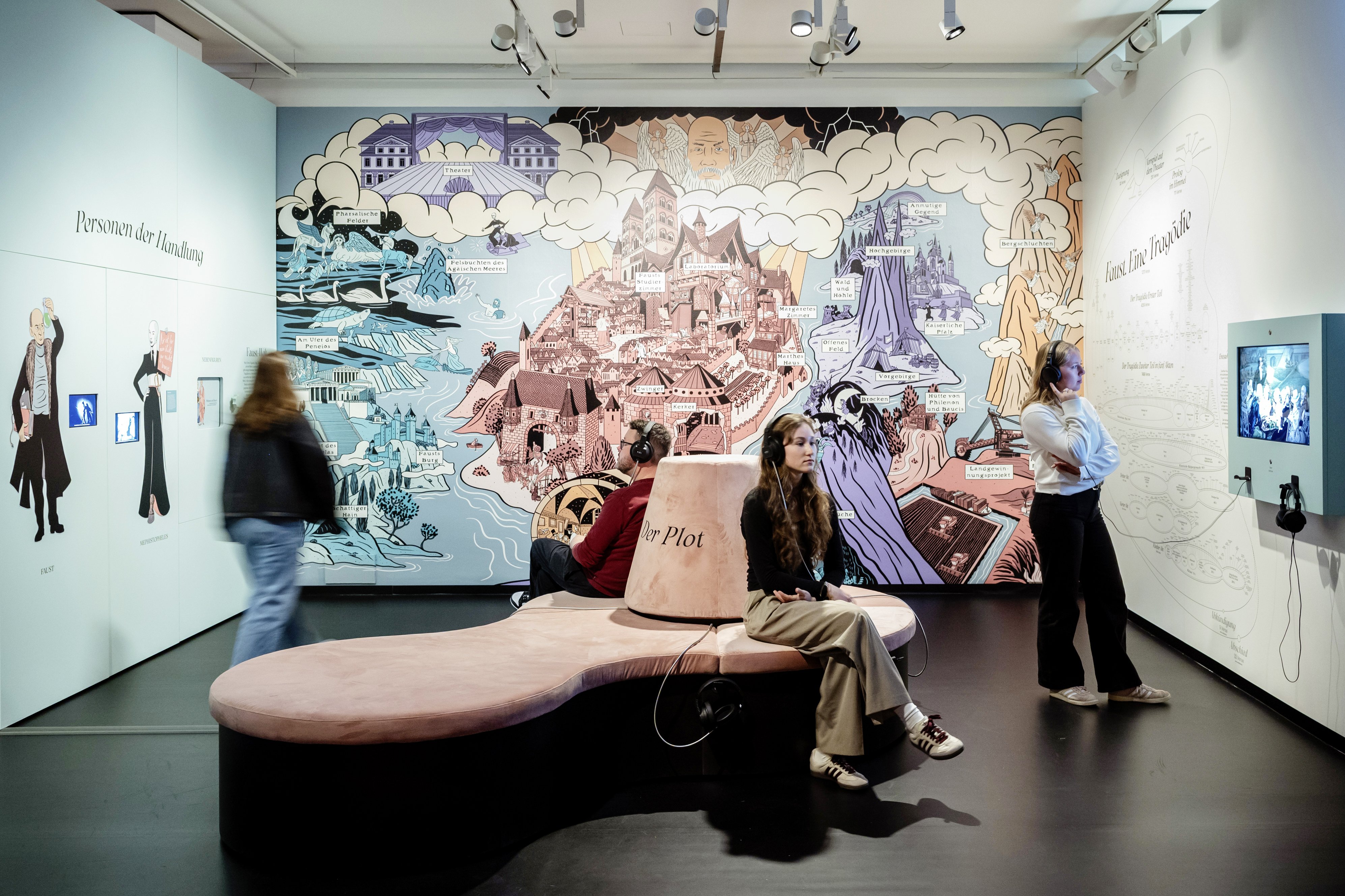 Einblick in die multimediale Schau „Faust. Eine Ausstellung“