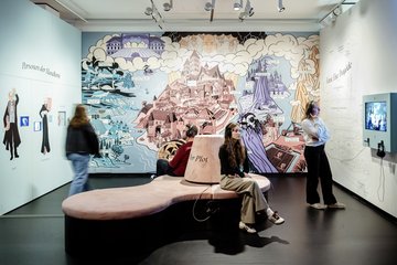 Einblick in die multimediale Schau „Faust. Eine Ausstellung“