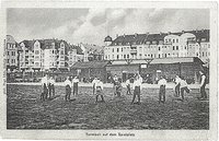 eine Aufnahme von 1894 der Fockestraße, Leipzigs erster Fußballplatz