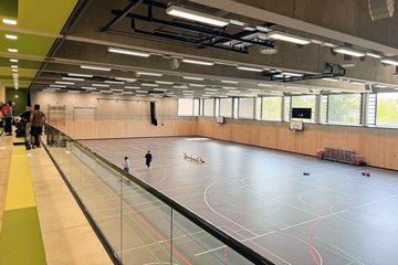 Blick in die neue Halle am Campus Dösner Weg