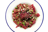 Pinke Pasta – den wöchentlich wechselnden Mittagstisch teilt Konfetti Kitchen auf Instagram