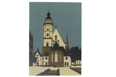 Leipzig-Postkarte „Thomaskirche“ – A6 Hochformat