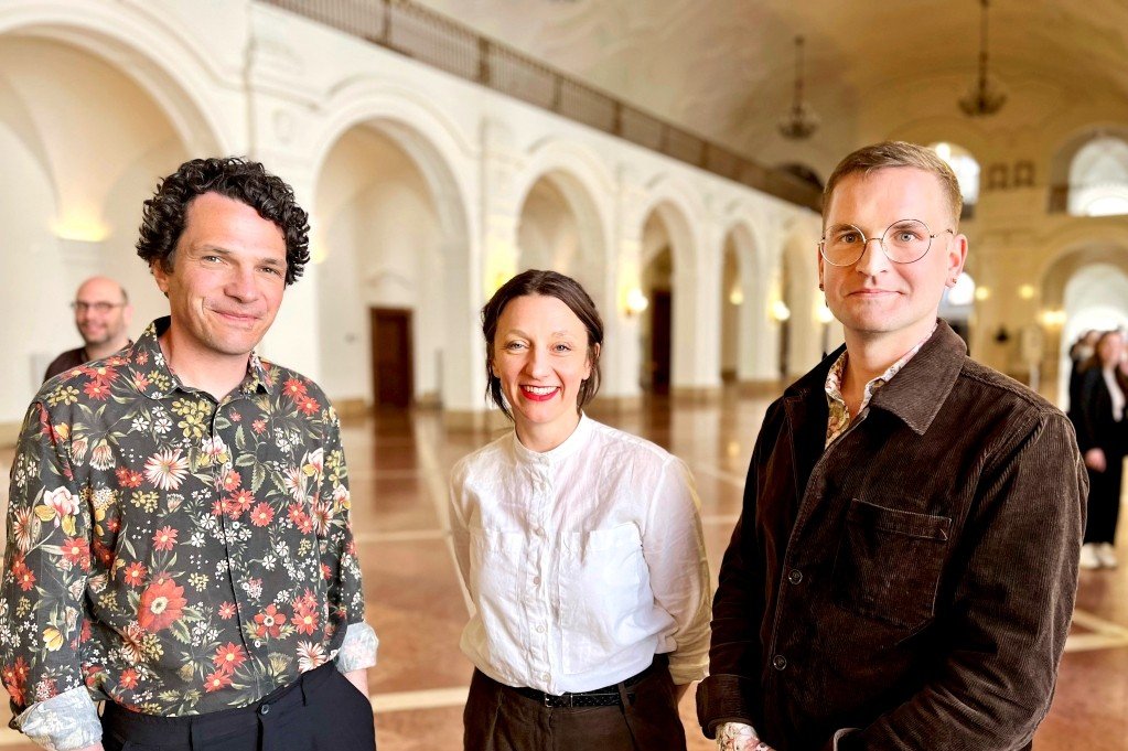 Bastian Lomsché, Clara Weyde und Clemens Leander (v. l.) teilen sich die Schauspiel-Intendanz