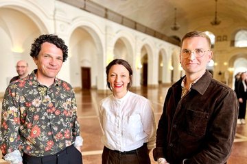 Bastian Lomsché, Clara Weyde und Clemens Leander (v. l.) teilen sich die Schauspiel-Intendanz