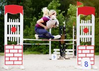 Hobby Horsing Leipzig, Mädchen auf Steckenpferd