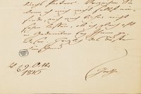 Brief von Goethe an Charlotte Kestner von 1816