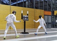 Die neue Fechthalle in der Arena Leipzig