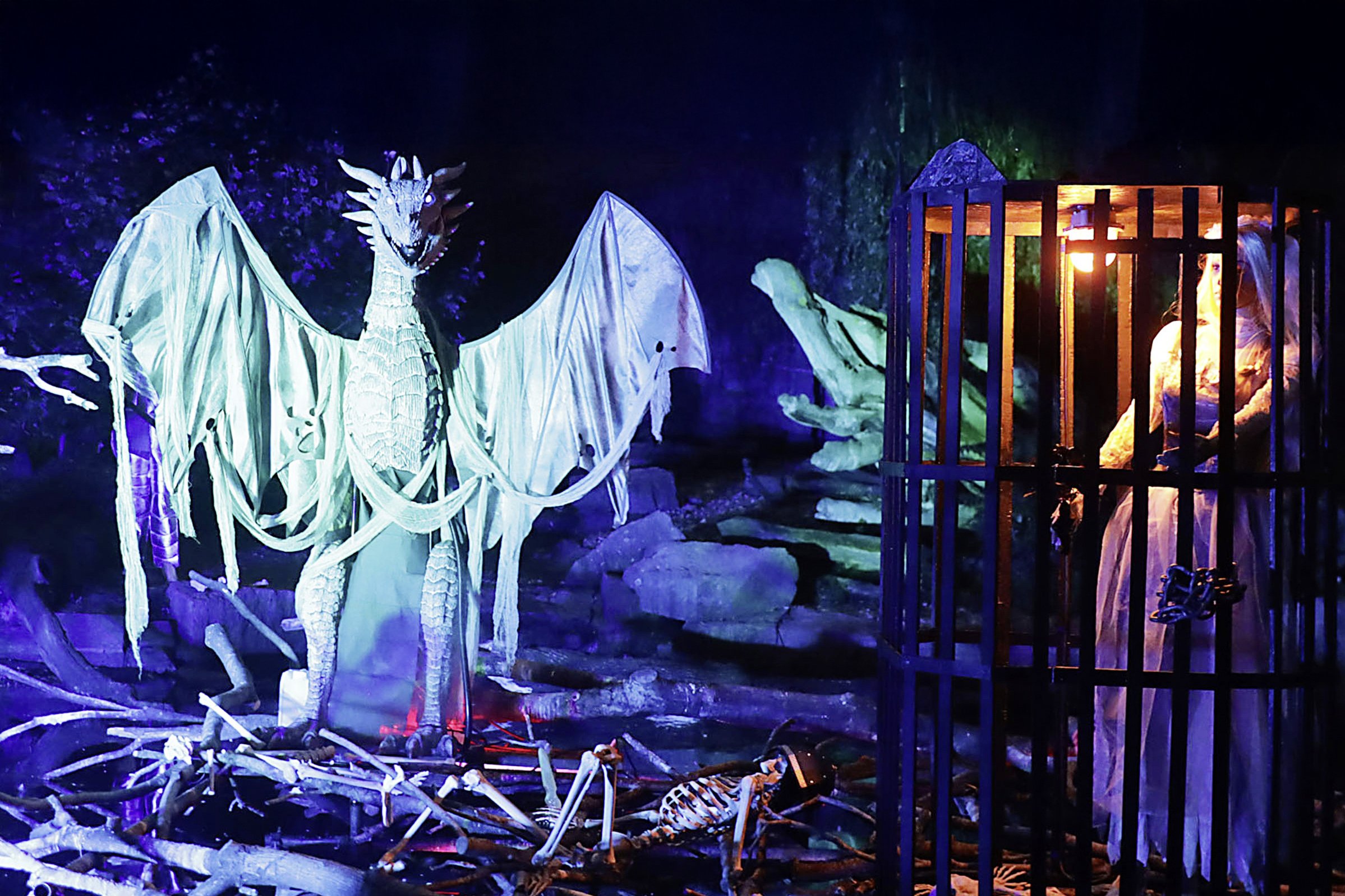 Gruselige Gestalten erwachen an Halloween im Bergzoo zum Leben