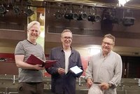 Claudius Bruns, Armin Zarbock und Volker Insel (v. l.) proben im academixer-Keller