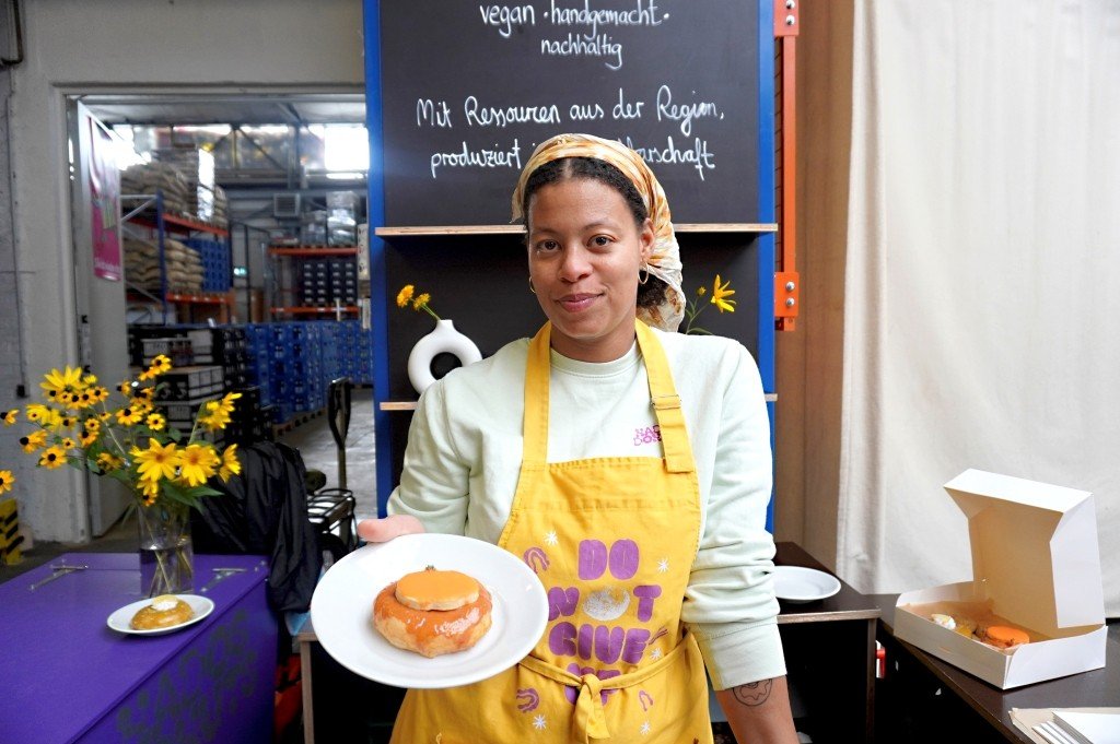 Nados Donuts sind auf dem Weihnachtsmarkt im Werk 2 vertreten