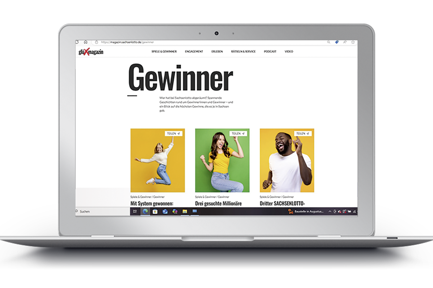 Im neuen digitalen Sachsenlotto-Magazin sind jede Menge Gewinnergeschichten zu finden