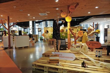 Mit dem Wiederschön möchte die Stadtreinigung Konzepte der Kreislaufwirtschaft sichtbar machen