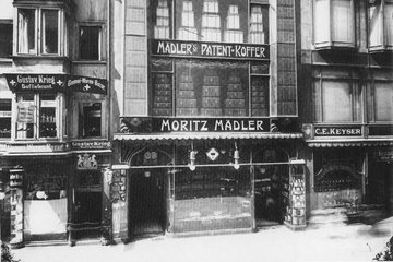 1900 Das Geschäftshaus der Firma Moritz Mädler