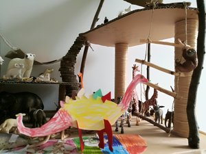 Bastel-Dino Familie Pfeiffer
