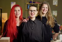 Luna Heine und ihre Co-Gründerinnen Esti und Evi