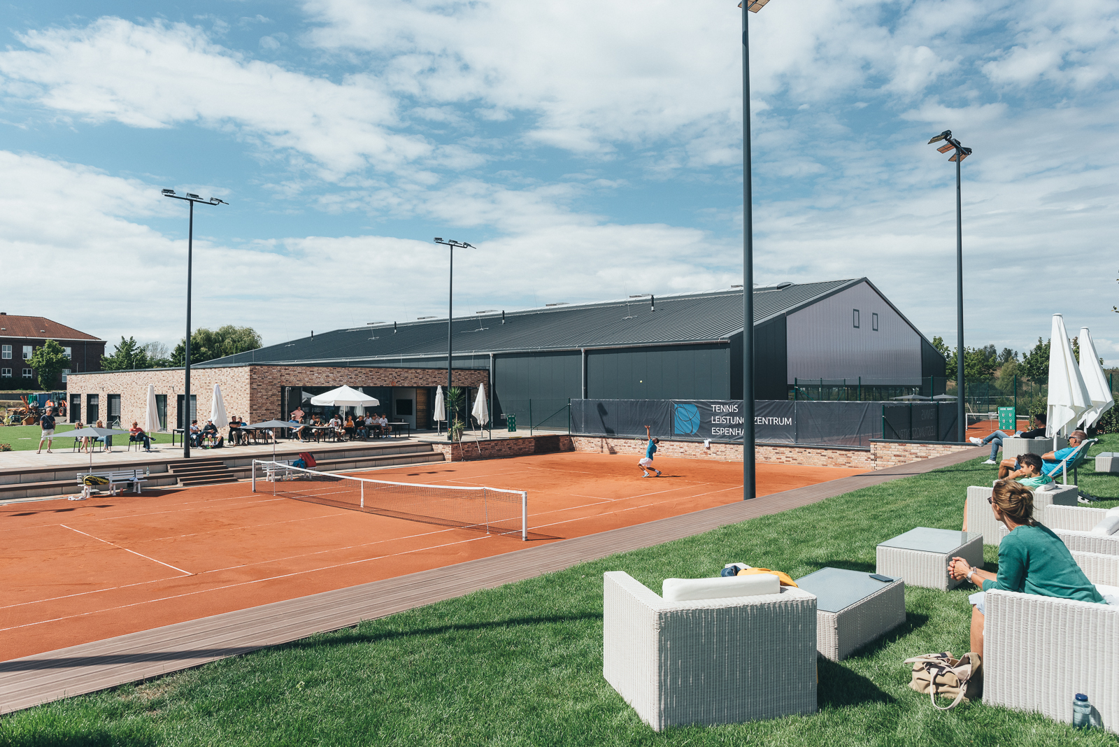 Tennishalle des TLZ in Espenhain