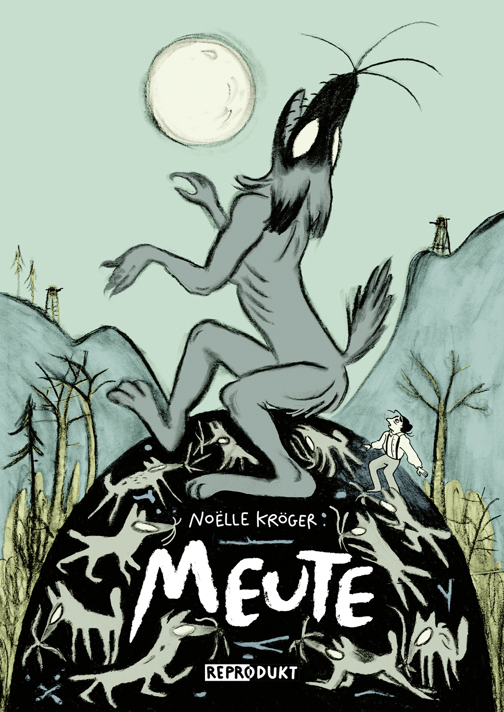 Geht wirklich ein Werwolf um? Noëlle Krögers „Meuten“ ist bei Reprodukt erschienen